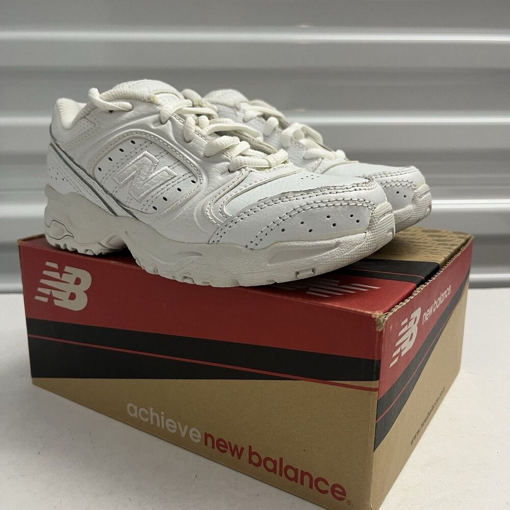 New Balance Little Kid White 623 Uniform Sneaker Shoes SZ 12 W